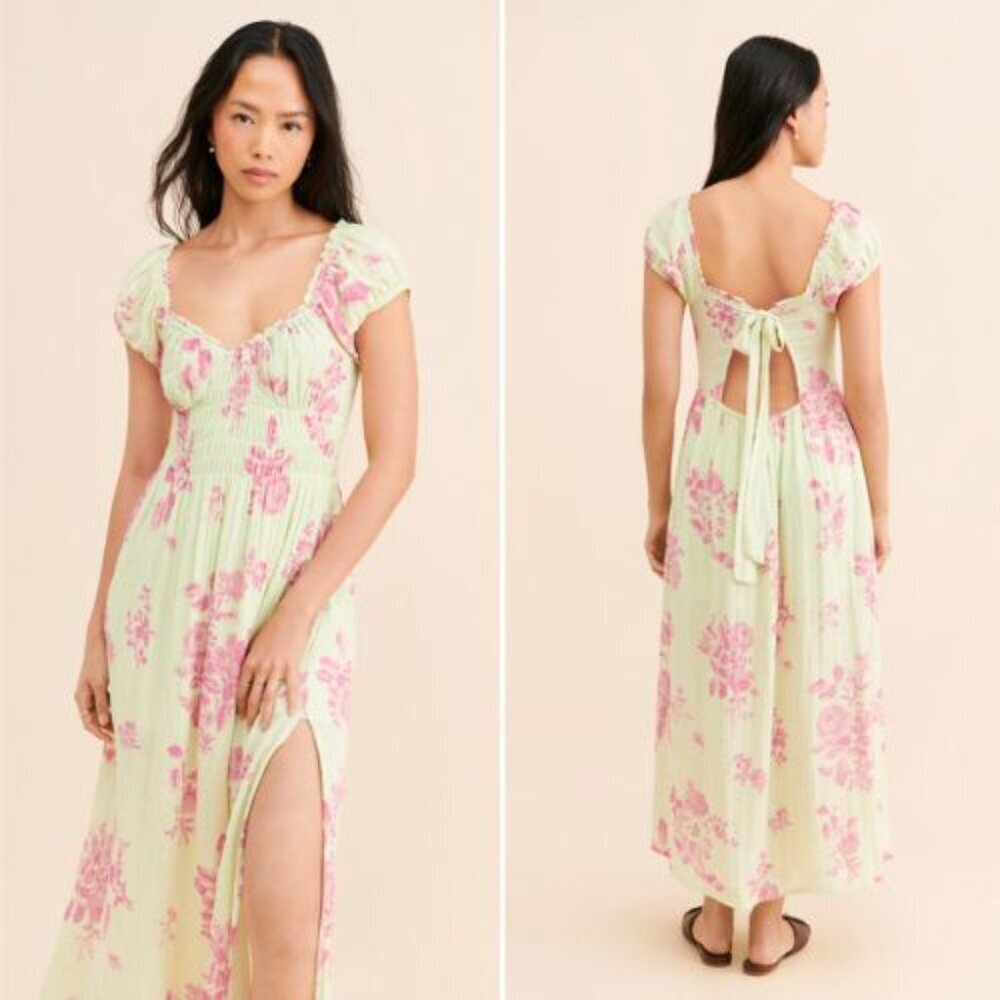 Free People Mint Forget Me Not Midi Dress Size XL 36217